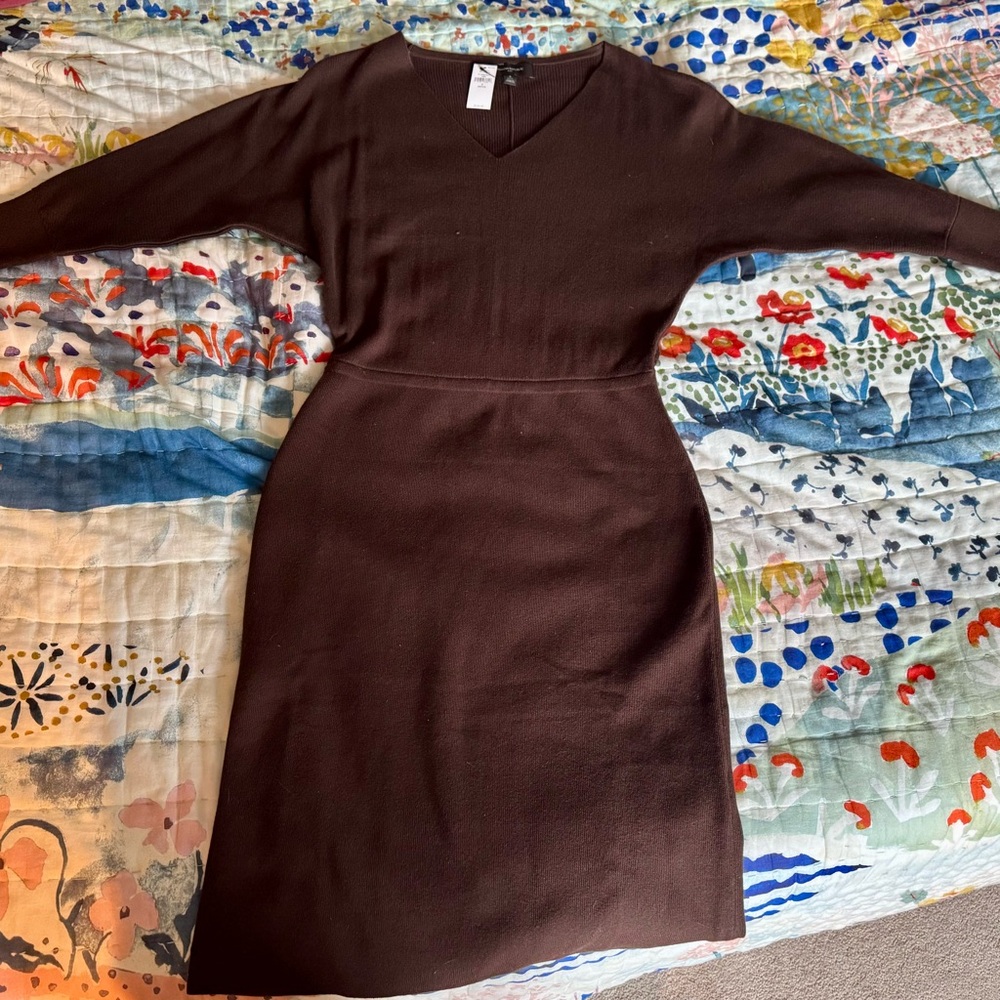 NWT Banana Republic Chocolate Brown Sweater Dress